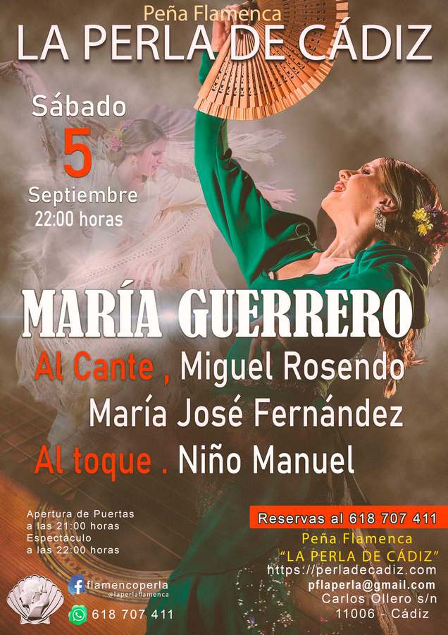  Sábado 5 de Septiembre, MARÍA GUERRERO